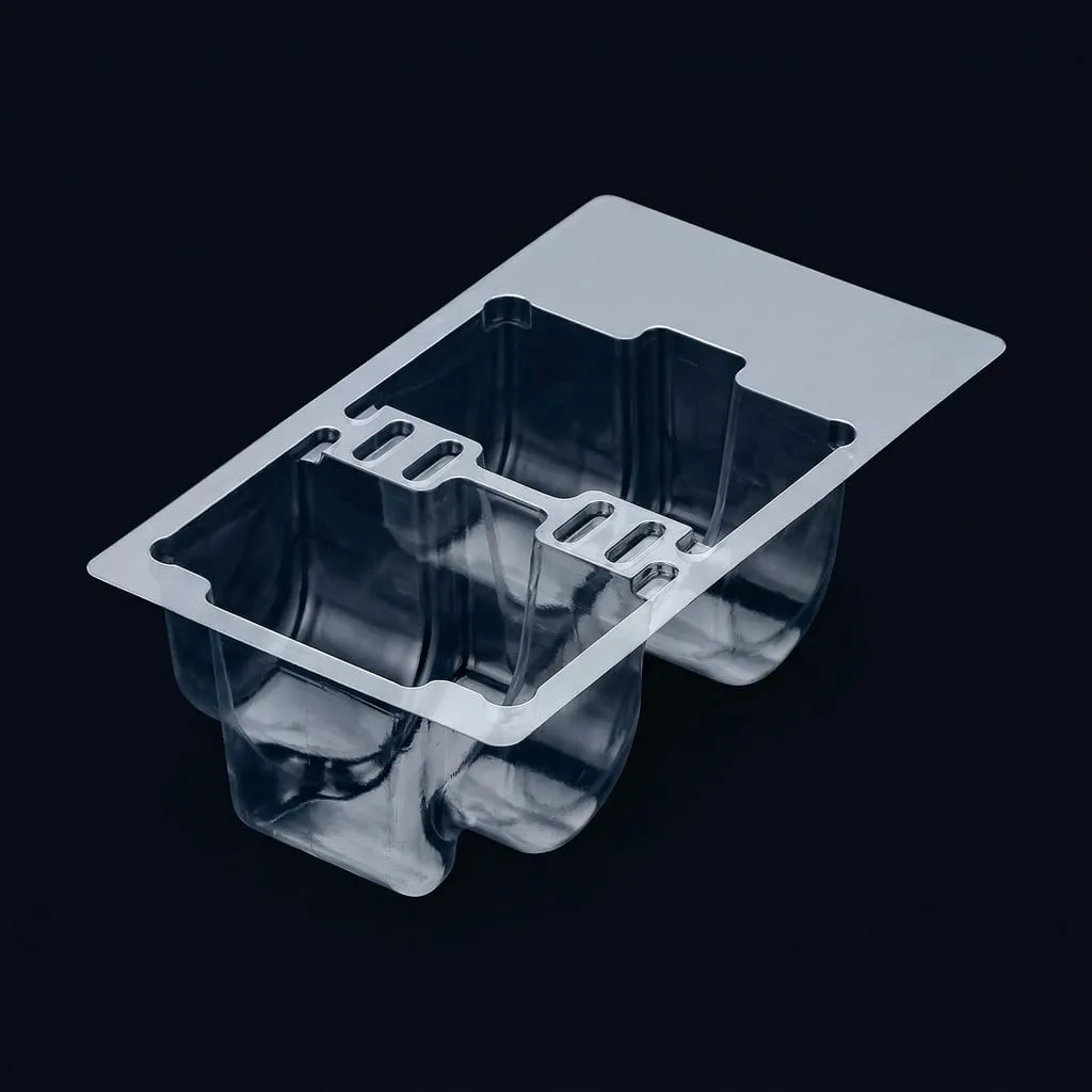 Siegelblister Siegelhaube transparent PET hitzeversiegelt – Scafa Thermoforming